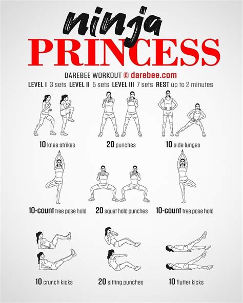 Darebee Official On Instagram New Workout Alert Ninja Princess