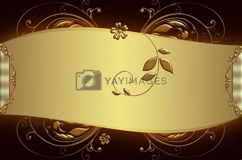 Elegant Golden Banner For Text By Np65il Vectors And Illustrations Free