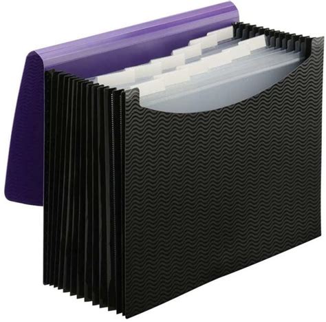 Smead Poly Expanding File Folder 12 Pockets 12 Customizable Tiered