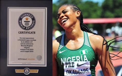 It added it would not be making. Nigerian athlete, Blessing Okagbare, breaks Guinness World ...