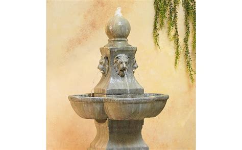 Lamps Plus Tuscan Garden Pedestal Outdoor Floor Water Fountain 54″ High