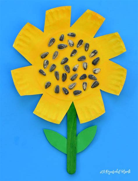 Paper Plate Sunflower Craft Sunflower Crafts Paper Plate Crafts For