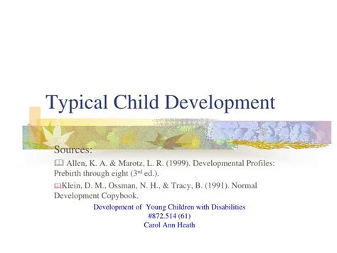 Ppt Typical Child Development Powerpoint Presentation Free Download