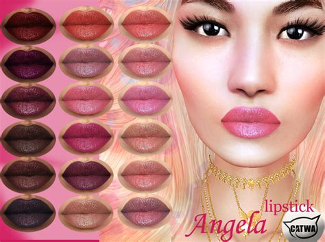 second life marketplace modish angela [demo] catwa lipstick