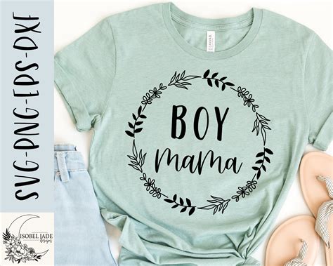Boy Mama Svg Design Mom Of Boys Svg File For Cricut Boy Etsy