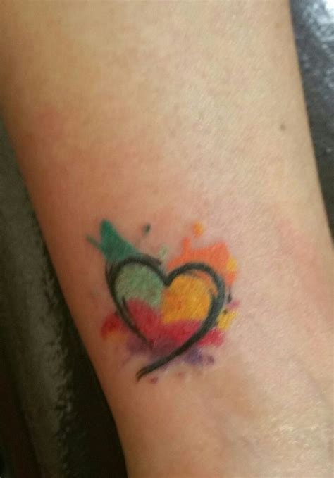 Watercolor Open Heart Tattoo Open Heart Tattoo Heart Tattoo Tattoos
