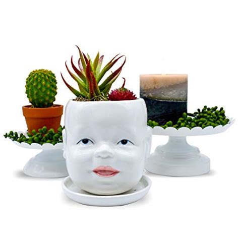 Head Planter Face Planters Pots Ceramic Succulent Planters With
