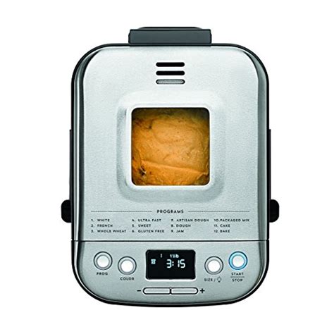 The complete cuisinart bread machine cookbook: Cuisinart CBK-110 Compact Automatic Bread Maker, New ...