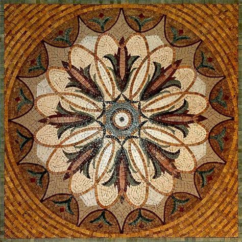 Art Nouveau Mosaic European Ceramic Tile Reproduction Retro Etsy