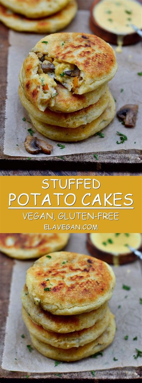 Crispy roasted potatoes, melting cheese and plenty of this recipe for loaded mashed potato cakes is the perfect use for leftover mashed potatoes! STUFFED POTATO CAKES | VEGAN, GLUTEN-FREE RECIPE Recipes - Home Inspiration and DIY Crafts Ideas