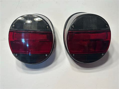 pair of volkswagen vw tail light assembly bug and super beetle t1 smoked 73 79 ebay