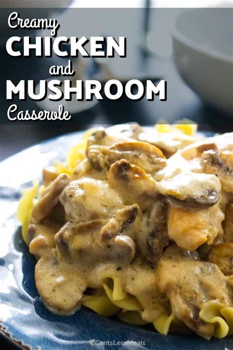 Creamy Chicken And Mushroom Casserole The Shortcut Kitchen