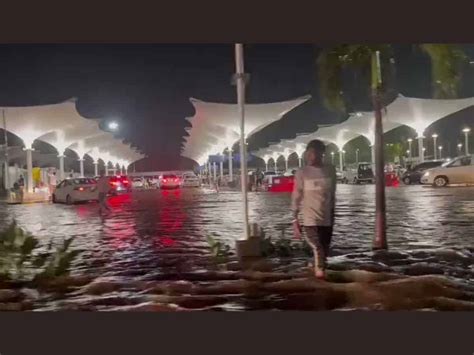 Watch Rainfall Turns Adani Managed Ahmedabad Airport Into Seaport