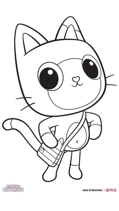 CatRat Coloring Page | GABBY'S DOLLHOUSE | Cat party, Lol dolls, Cat