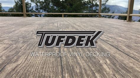 Waterproof Vinyl Decking By Tufdek Vinyl Deck Outdoor Vinyl