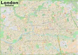 Large detailed map of London (Ontario)