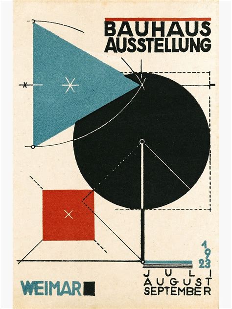 Bauhaus Ausstellung Exhibition Poster 1923 Weinar Poster By