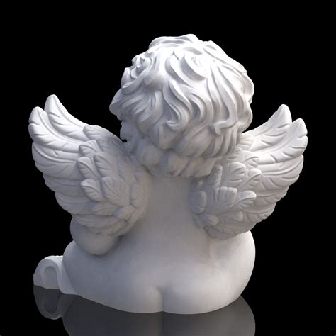 Angel Statuette 3d Print Model Print Models 3d Printing Print