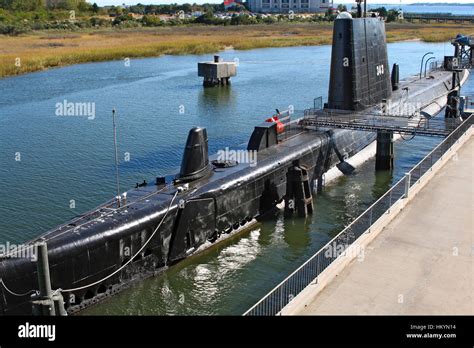 Submarine Uss Clamagore Docked At Patriots Point Naval And Maritime