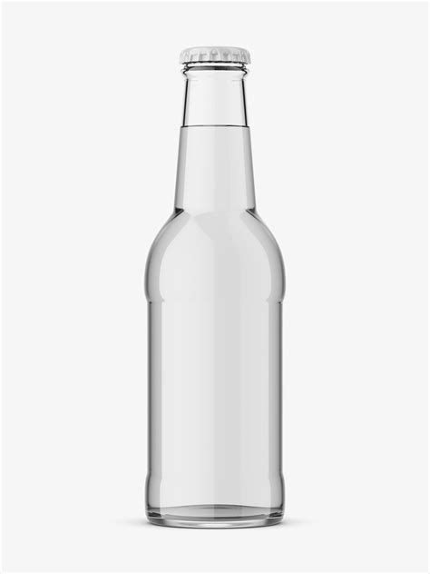 glass bottle mockup transparent smarty mockups