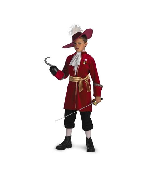 Captain Hook Kids Disney Halloween Costume Boys Costume