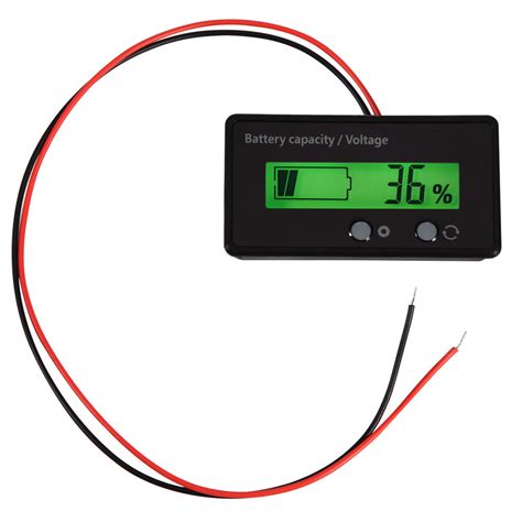 Acid Lead Battery Capacity Indicator Voltage Meter Digital Led