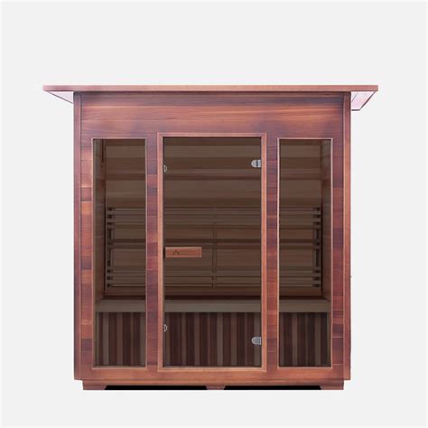 Enlighten SunRise 4 Person Outdoor Dry Traditional Sauna AnySauna