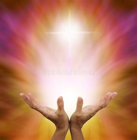Beautiful Golden Healing Energy Stock Image Image Of Colorful Aura