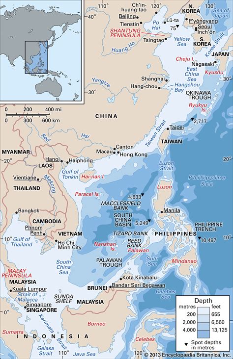 South China Sea Maritime Borders Islands And Resources Britannica