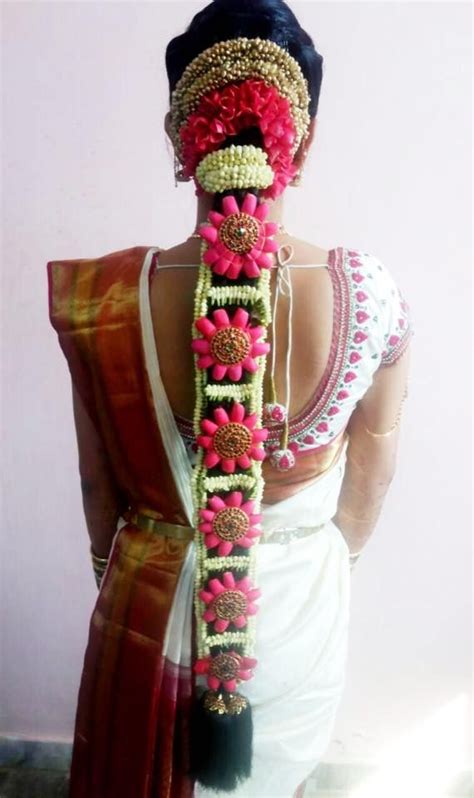 Traditional Southern Indian Brides Bridal Braid Hair Hairstyle By