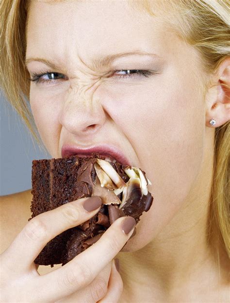 Woman Eating Cake Photograph By Jason Kelvinscience Photo Libray