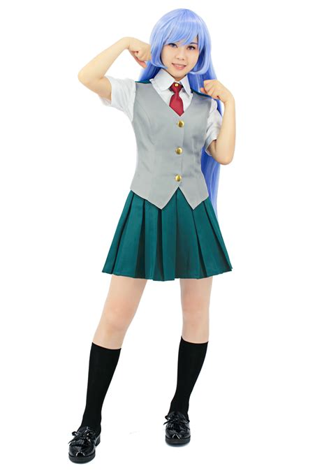 My Hero Academia Nejire Hado Cosplay Costume School Uniform