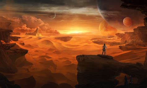 Download Landscape Desert Sci Fi Dune Hd Wallpaper