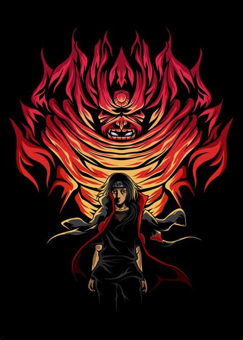 Hero Of The Shadows Poster By Fu Art Displate Itachi Uchiha Art