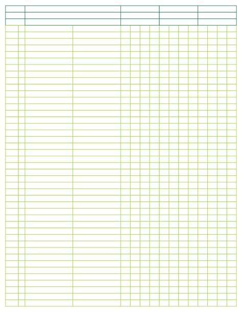 Printable 3 Column Ledger Paper Get What You Need For Free