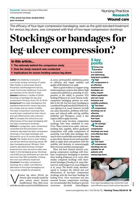 Compression Bandages For Leg Ulcers
