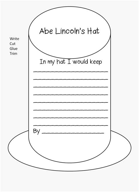 Presidential coloring pages are a easy way to learn about the presidents, while having fun learning. Abraham Lincoln Hat Coloring Page - Illustration , Free ...