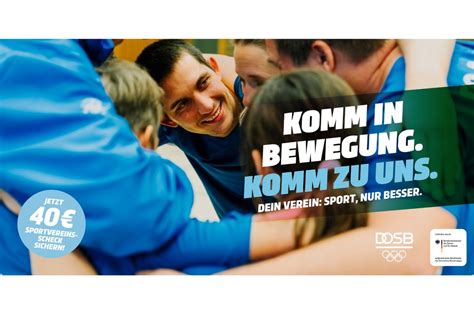 Dosb Kampagne Dein Verein Sport Nur Besser