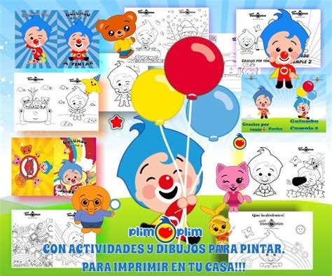 Kit Imprimible Libritos Payaso Plim Plim Circo Payasito S59 3900