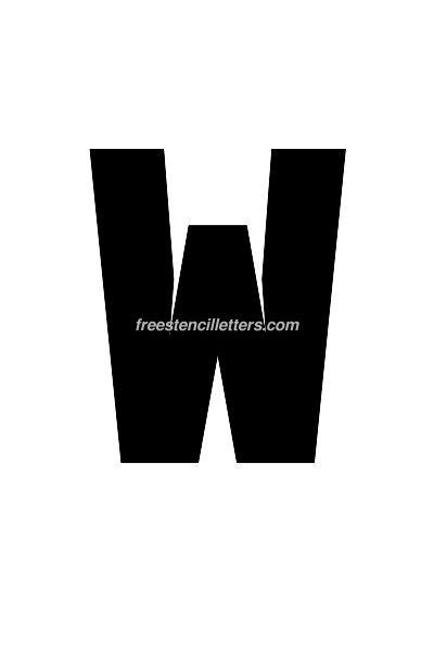 There are also a number of words beginning with a written ⟨w⟩ that is . Print 6 Inch W Letter Stencil - Free Stencil Letters