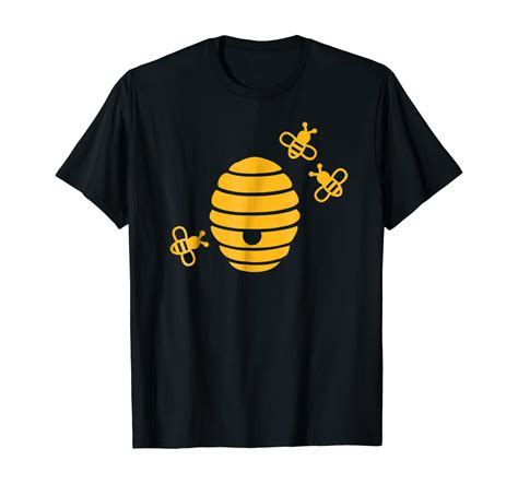 Beehive With Bees T Shirt Clothing
