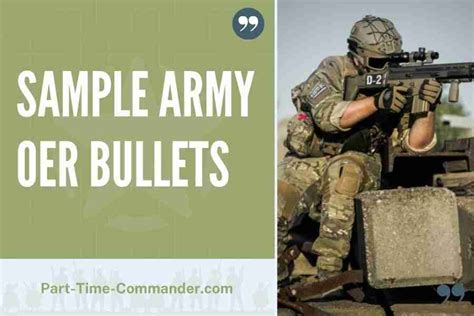 Sample Army Oer Bullets And Comments Examples Tipsand Ideas