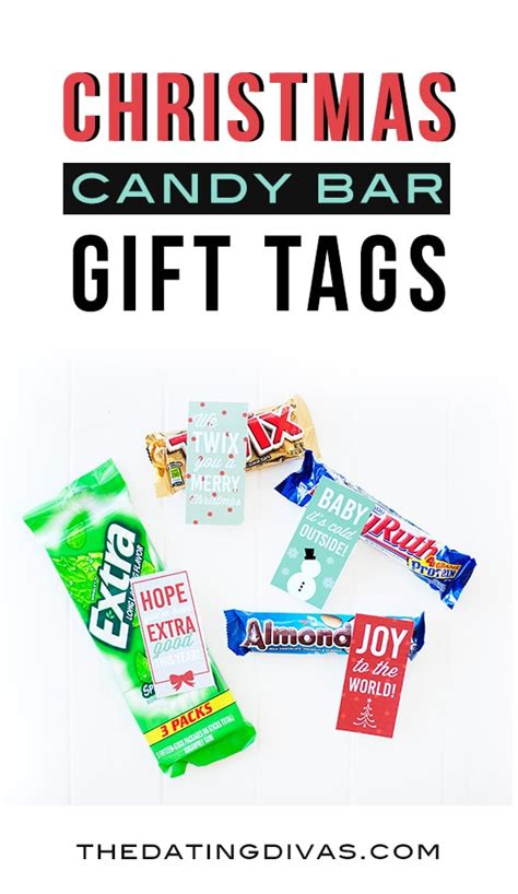 It's the one gift we they're quick to make, sweet to eat and cute to give. Holiday Candy Bar Gift Tags