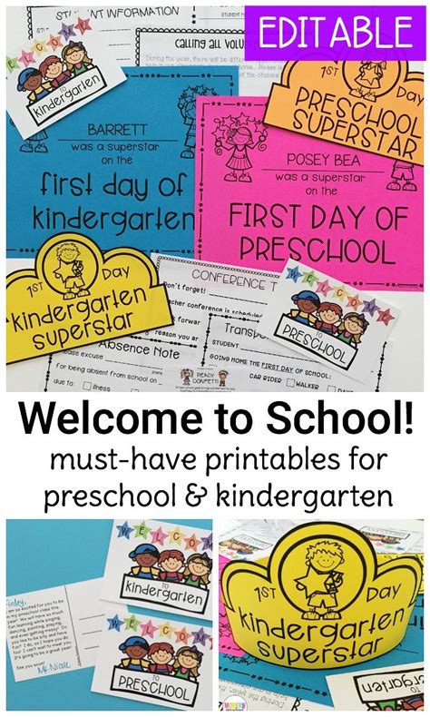 Welcome To School Pack For Preschool And Kindergarten Welcome To School