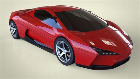 3d Concept Sports Car Cgtrader