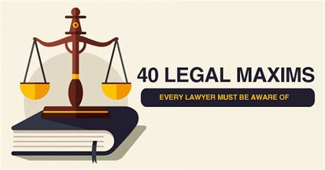 40 Legal Maxims Every Lawyer Must Be Aware Of