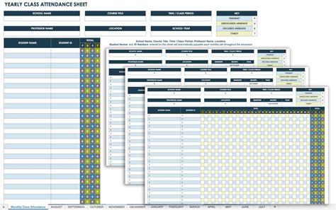 Employee Attendance Tracker Template Smartsheet Images