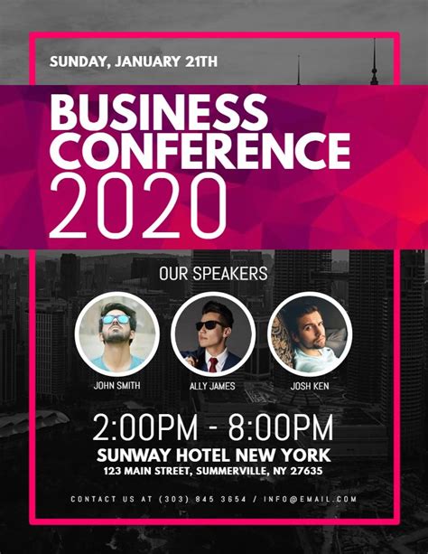 Business Conference Corporate Poster Flyer Design Template Flyer