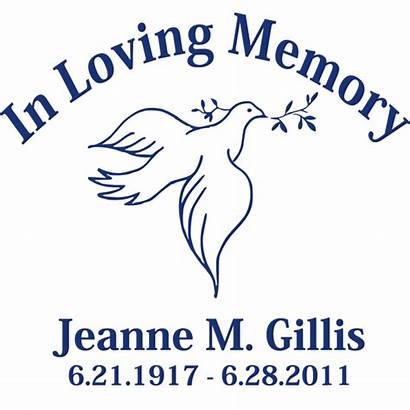 Memory Clipart Loving Dove Remembrance Clip Memorial