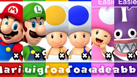 All Characters In Super Mario Bros U Deluxe